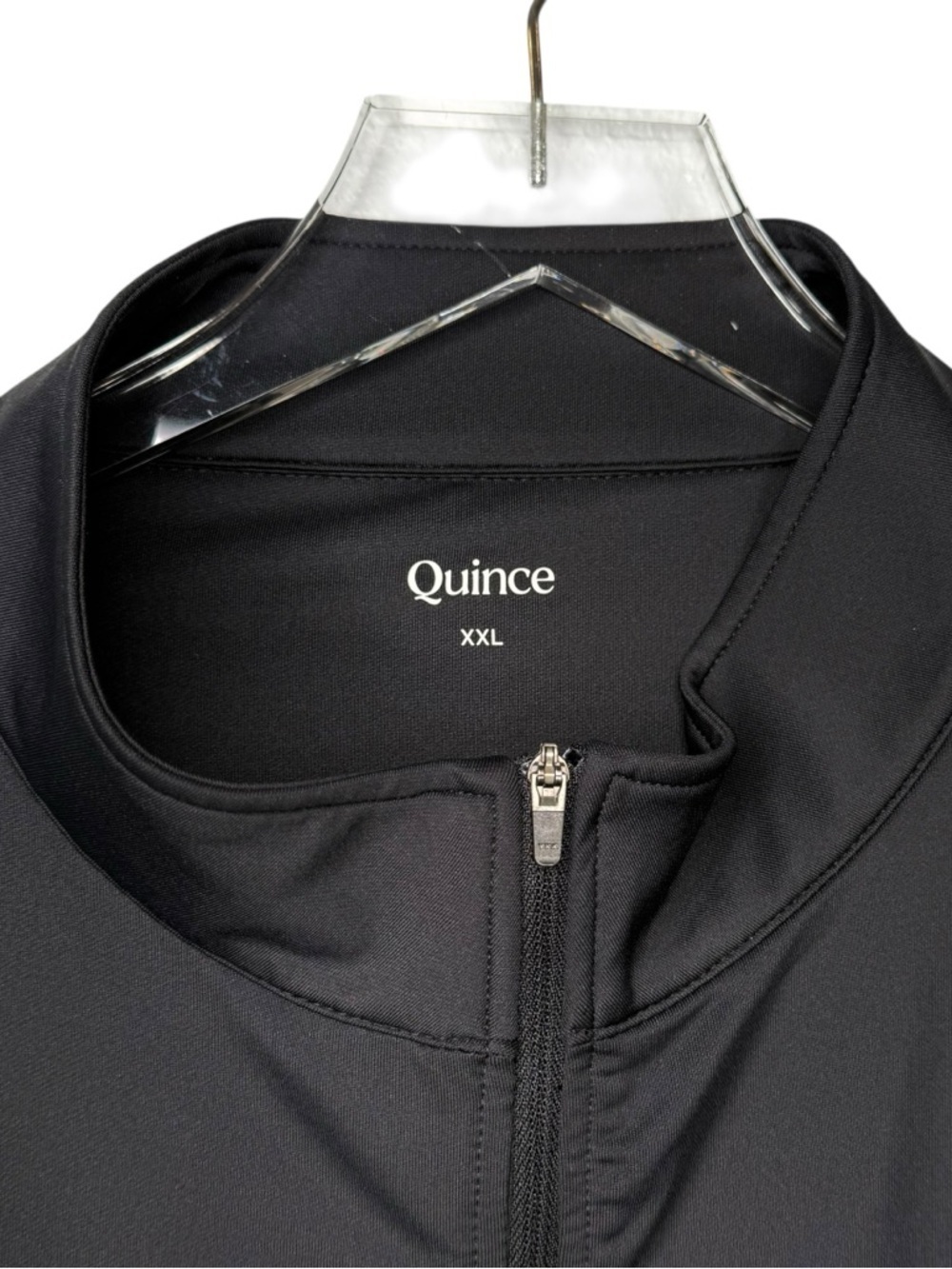 Quince Black Golf Performance Quarter Zip Long Sleeve Men’s Top Sz XXL - Picture 4 of 13